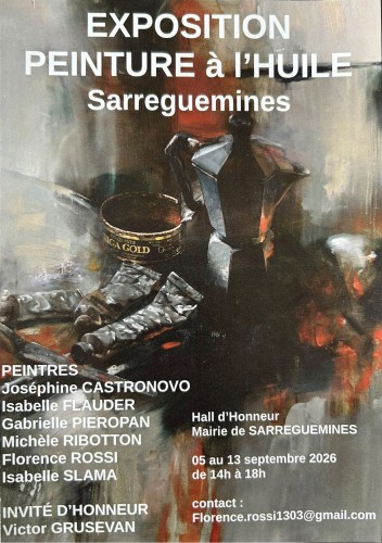Exposition de peintures &agrave; l'huile