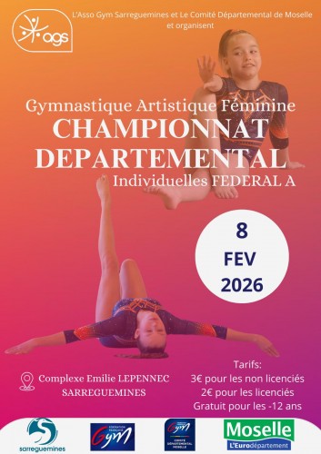 Championnat D&eacute;partemental de Gymnastique artistique f&eacute;minine