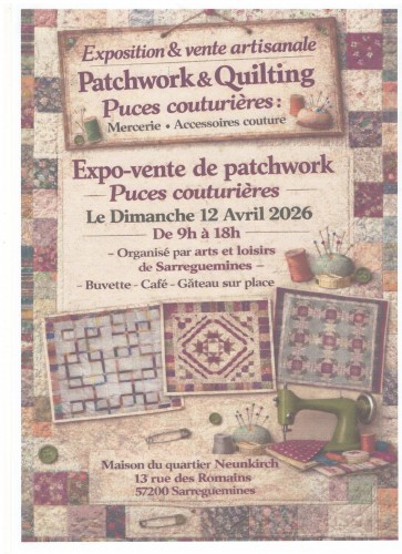 Exposition et vente artisanale de patchwork