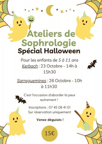 Atelier de sophrologie pour enfants spécial Halloween